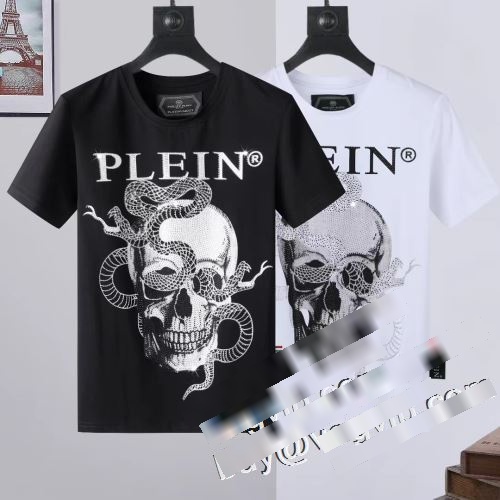 激安大特価2023 フィリッププレインコピーブランド超激得100%新品 PHILIPP PLEINコピー半袖Tシャツ2色可選