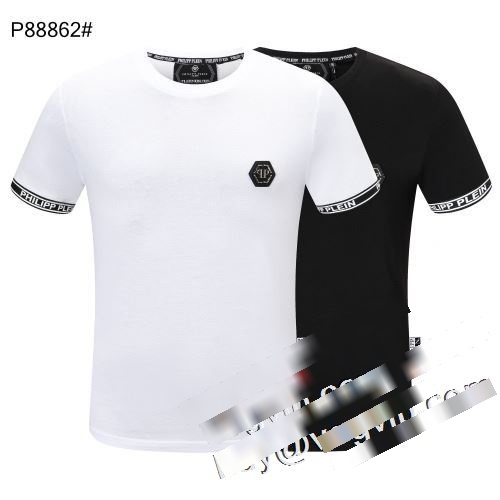 最安値人気2023 フィリッププレインコピーブランド半袖Tシャツ2色可選 PHILIPP PLEIN偽物ブランド上品上質