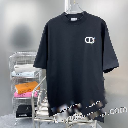 2023人気商品 快適な着心地 ディオール DIOR 最高品質のブランドコピー専門店 半袖Tシャツ 2色可選