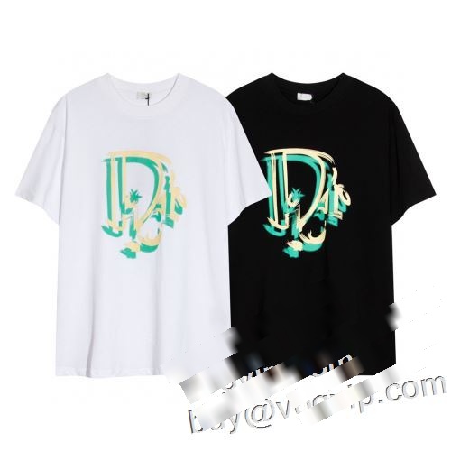 一番人気の新作はこれ 半袖Tシャツ 2023 気軽にカジュアルに使える ディオールコピーブランド DIOR 2色可選