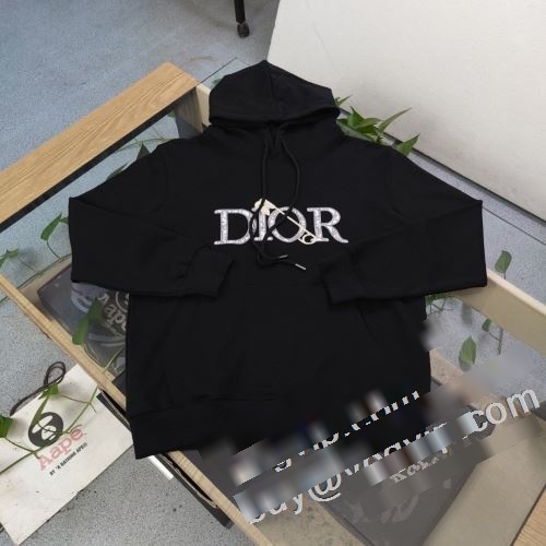 高級感演出 2023秋冬 ディオール DIOR 最安値に挑戦パーカー ブランド コピー 2色可選