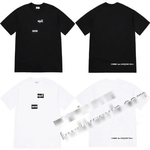 SUPREMEコピー 2022  肌触りの気持ちい? シュプリーム コピー 2色可選 半袖Tシャツ Split Box Logo Tee 18FW