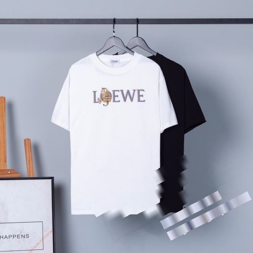 コーデ 知的なムードを演出 2022 ロエベスーパーコピー ロエベ LOEWE 半袖Tシャツ 2色可選 カッコいい印象を付ける