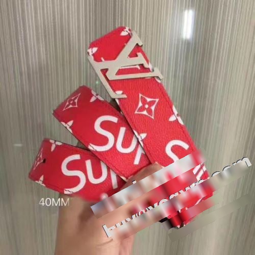 2022 シュプリーム コピー SUPREMEコピー ベルト 風合いが出る LVxSupreme 2色可選  