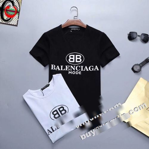  クールビズ バレンシアガコピー 2色可選  BALENCIAGAコピー  半袖Tシャツ 2022 個性的なデザイン 