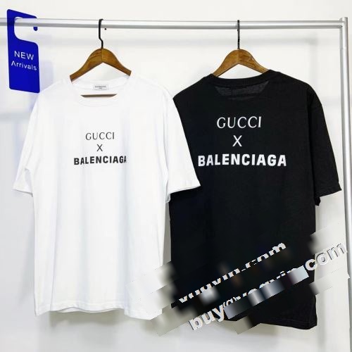  高級感を備えている 2色可選 半袖Tシャツ 限量販売  BALENCIAGAコピー バレンシアガコピー 2022