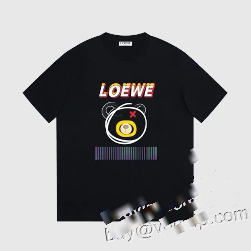 ロエベスーパーコピー LOEWE 肌触りのいい 2023春夏 半袖Tシャツ 2色可選 しわになりにくい