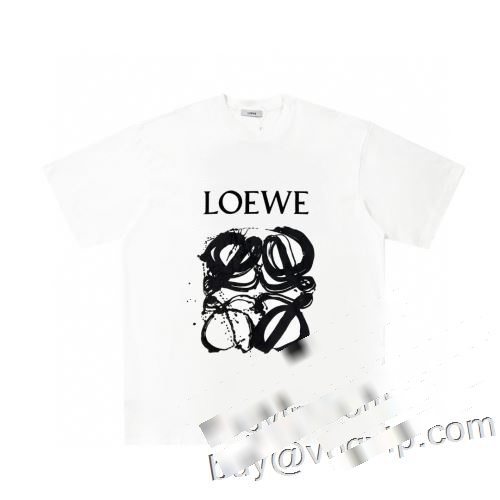 ロエベ LOEWEスーパーコピー 激安通販サイト 2023 しわになりにくい 半袖Tシャツ 2色可選