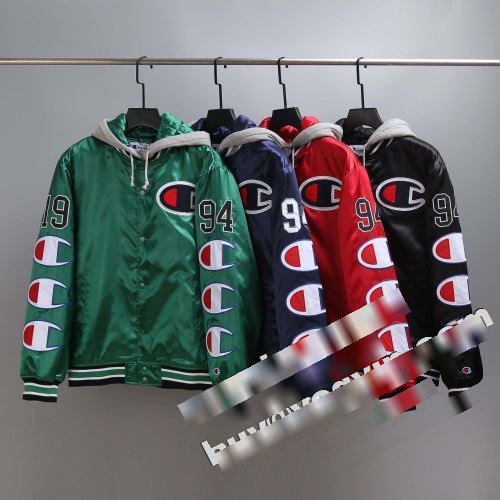 Hooded Satin Varsity Jacket ブルゾン SUPREMEコピー 多色可選 大絶賛！ Champion  シュプリーム コピー  ダウンジャケット 2022  