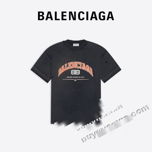  2022 半袖Tシャツ BALENCIAGAコピー お洒落に魅せる 目玉商品  バレンシアガコピー  