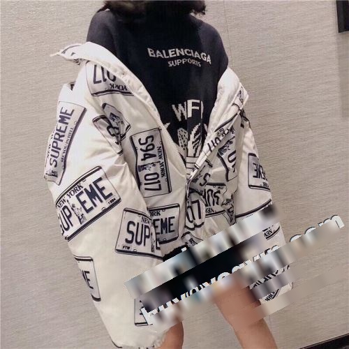 SUPREMEコピー セレブ風 シュプリーム コピー  ダウンジャケット 2022  Supreme x License Plate Puffy Jacket  多色可選 