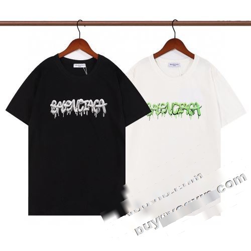  BALENCIAGAコピー 半袖Tシャツ 2色可選  絶大な人気を誇る バレンシアガコピー 2022 素敵  src=