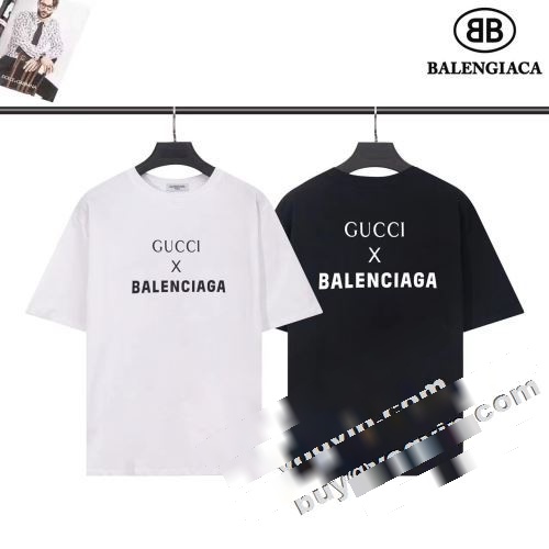  2022 半袖Tシャツ 注目のアイテム 2色可選 BALENCIAGAコピー 個性的なデザイン バレンシアガコピー  