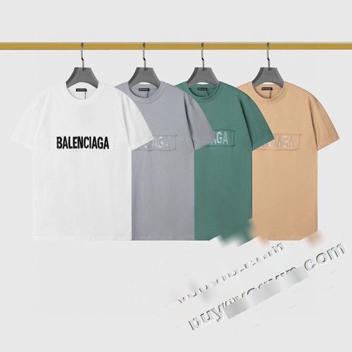  2022 バレンシアガコピー目玉商品 多色可選 半袖Tシャツ BALENCIAGAコピー 気軽にカジュアルに使える    