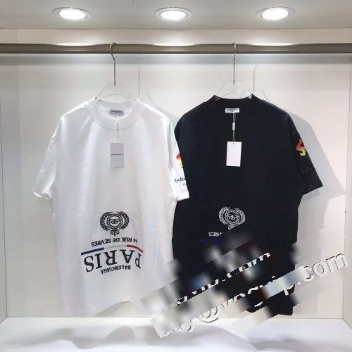 2色可選 BALENCIAGAブランド 偽物 通販Tシャツ/半袖 超人気新品 バレンシアガコピー赤字超特価2022 