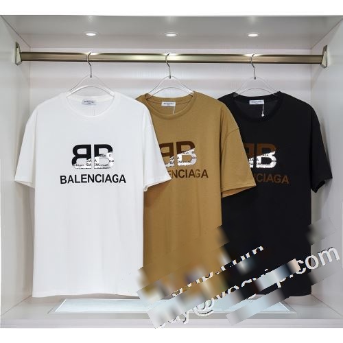 激安大特価2022 BALENCIAGAコピー 3色可選  Tシャツ/半袖 大歓迎な専門店 大満足バレンシアガコピーブランド