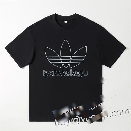 半袖Tシャツ 争奪戦必至 2023春夏 バレンシアガ BALENCIAGAブランド 偽物 通販 2色可選 バリエーションに富む