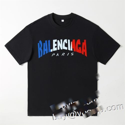 実用性に溢れるアイテム バレンシアガ BALENCIAGAコピーブランド 2023年春夏新作 半袖Tシャツ 2色可選 気軽にカジュアルに使える