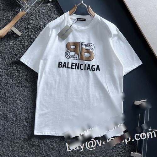 コピーブランドN品激安通販 2023春夏 著名人の着用 バレンシアガ BALENCIAGA 半袖Tシャツ 2色可選
