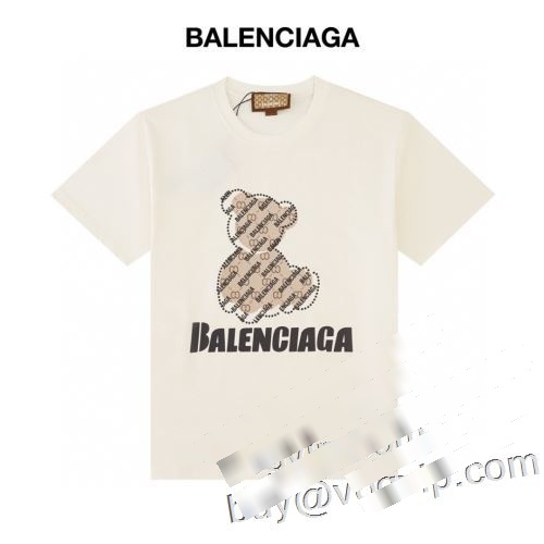 コピーブランド 2023春夏 人気定番爆買い バレンシアガ BALENCIAGA 細身のシルエット 半袖Tシャツ 2色可選 人目を惹くデザイン