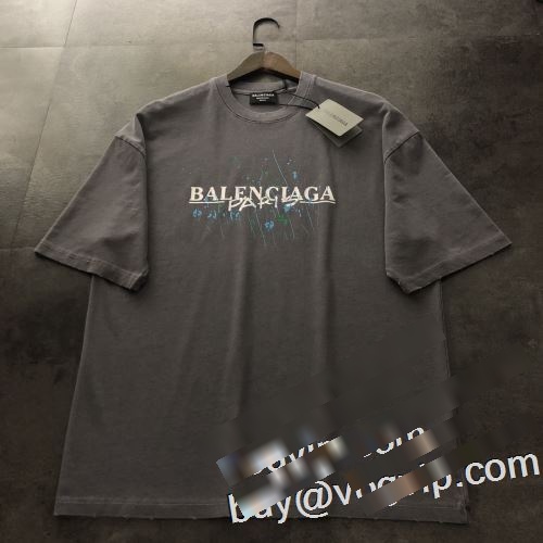 スーパーコピー 2023春夏のお出かけに最適 人気通販 バレンシアガ BALENCIAGA クールビズ 半袖Tシャツ 2色可選
