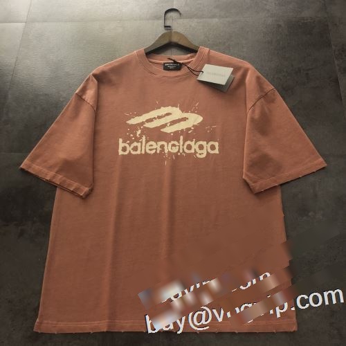 新作入荷格安 バレンシアガ BALENCIAGA コピー ブランド 人気 ランキング 半袖Tシャツ 2色可選 肌に馴染みやすい