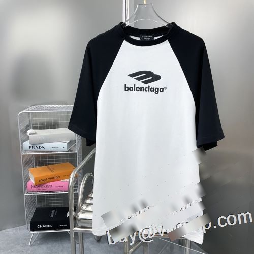 ブランドスーパーコピー 激安専門店 2023春夏 吸汗速乾 バレンシアガ BALENCIAGA 半袖Tシャツ