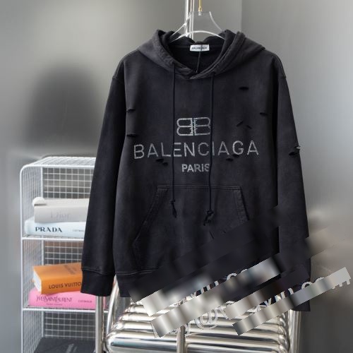 絶大な人気を誇る 2023新作品 バレンシアガ BALENCIAGAブランドスーパーコピー パーカー 3色可選 ふわふわな感触