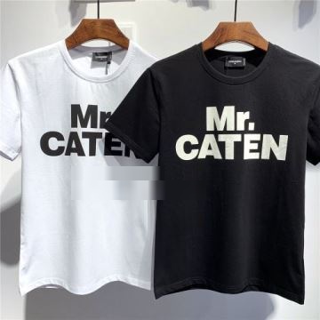 ★安心★追跡付 2022春夏 半袖Tシャツ 2色可選 ディースクエアードブランド 偽物 通販 お洒落に魅せる ディースクエアード DSQUARED2
