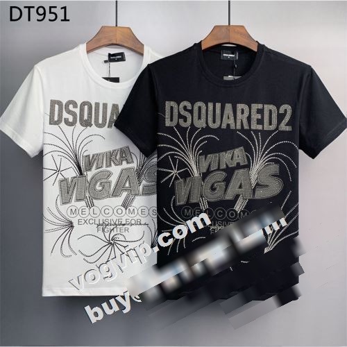  高品質 半袖Tシャツ2022 流行に関係なく長年愛用できる  DSQUARED2コピー ディースクエアードコピー 2色可選     