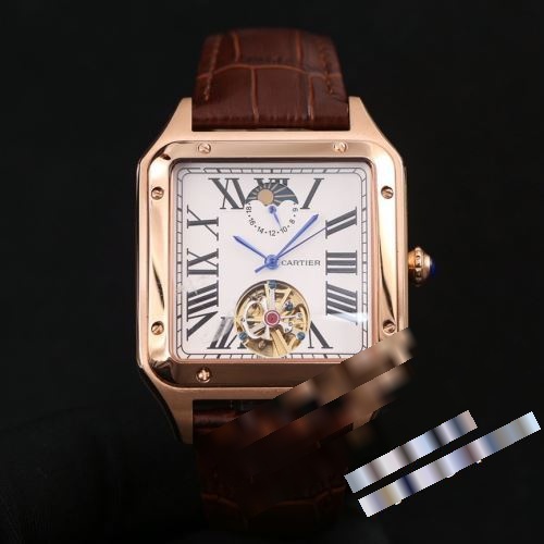 海外セレブ定番愛用 カルティエ CARTIER Santos-Dumont 2022 46x13mm カルティエ偽物ブランド 男性用腕時計 自動巻き 4色可選