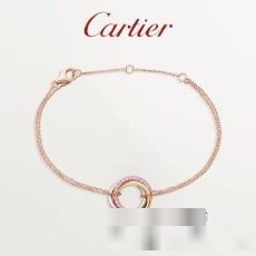 落ち着いた質感 2022 CARTIER カルティエ 3連リング ブレスレット CARTIER偽物ブランド