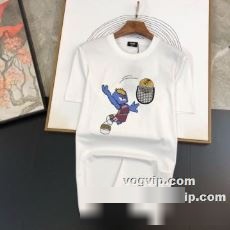 高級感ある 2022 フェンディスーパーコピー 激安 半袖Tシャツ 吸湿性?通気性に優れて肌に優しい薄手綿混紡素材を使用 4色可選