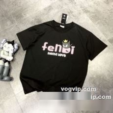 もっとも高い人気を誇る 2022 フェンディ FENDI 半袖Tシャツ 吸汗性に優れ 2色可選 フェンディブランド 偽物 通販