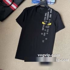2022 落ち着いた質感 フェンディ FENDI 半袖Tシャツ お洒落に魅せる フェンディブランドコピー 2色可選
