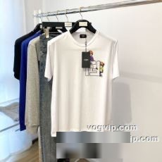 2022 フェンディ FENDI 半袖Tシャツ 抜群な楽チン感ある大定番 4色可選 フェンディスーパーコピー 自然な肌触り