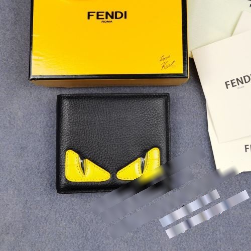 コピー ブランド お洒落に魅せる 2022秋冬 フェンディ FENDI 二つ折り財布 メンズ財布 紙幣入れ