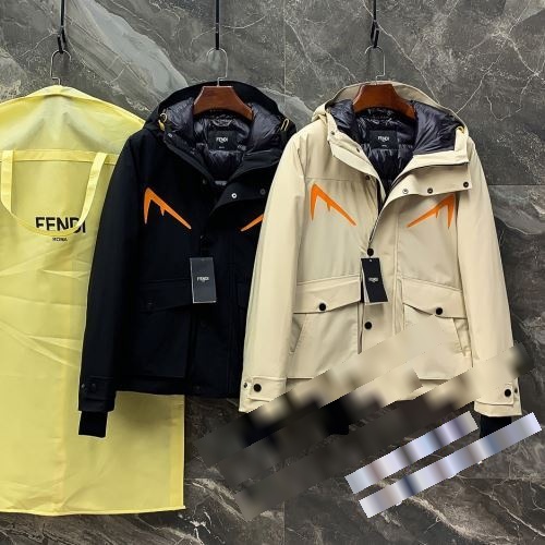大人っぼい 2022秋冬 フェンディコピー ブランド FENDI ダウンジャケット コート 2色可選 楽に着用出来る