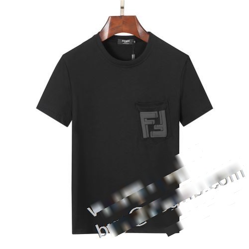 FENDIコピーブランド最安値2023 低価直輸入専門店フェンディ偽物ブランド半袖Tシャツ2色可選