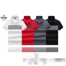 フェンディブランドスーパーコピー モデル大絶賛? FENDI 2023 半袖ポロシャツ 頑丈な素材 4色可選
