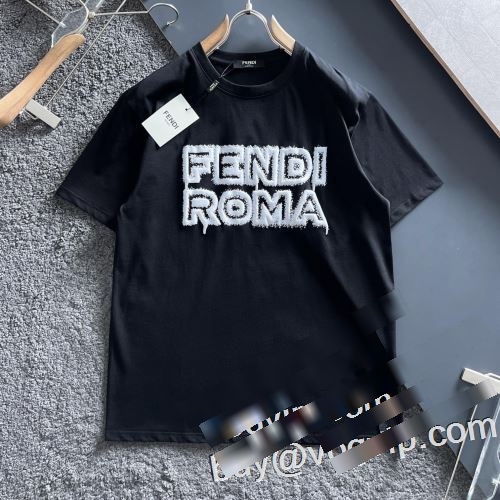 半袖Tシャツ フェンディ 大人気再登場 2色可選 優しいフィット感 FENDIブランド 偽物 通販 2023