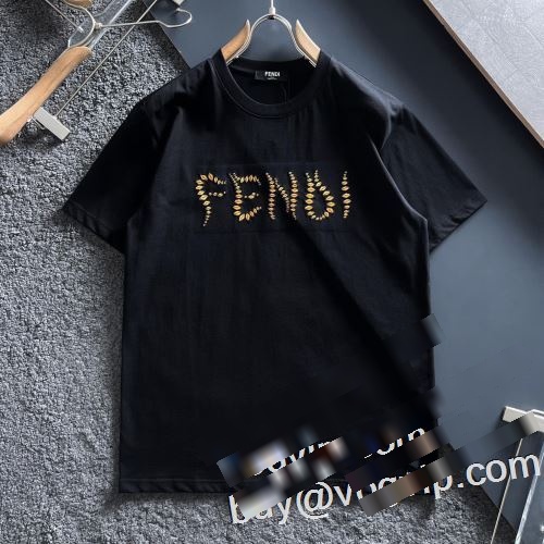 人気セール大人気 半袖Tシャツ ブランド 偽物 通販 フェンディ FENDI 2023新作品 2色可選 肌に馴染みやすい