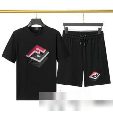 セットアップ上下 半袖Tシャツ デザイン性の高い 2色可選 フェンディ FENDI 2023 快適な着心地 ブランド服 コピー
