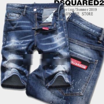ダメージ加工 ジーンズ  DSQUARED2コピー ショートパンツ ディースクエアードコピー 2022   