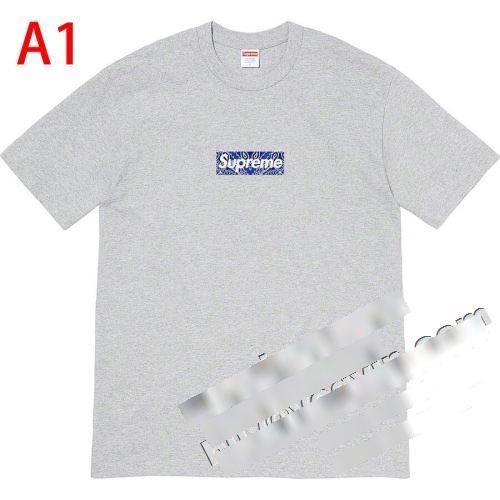 8色可選 Supreme Bandana Box Logo Tee 2022  半袖Tシャツ シュプリーム コピー SUPREMEコピー お洒落自在 