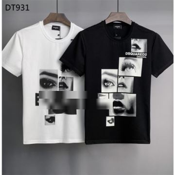 ディースクエアードコピー 2022 2色可選 薄手 落ち着いた感覚 半袖Tシャツ DSQUARED2コピー  