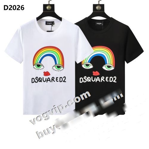  好評でした 魅力的  DSQUARED2コピー ディースクエアードコピー 2022 2色可選 半袖Tシャツ    