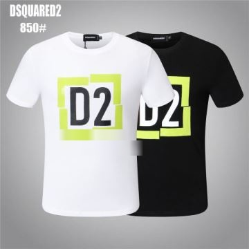 2色可選 自分らしいスタイリング  DSQUARED2コピー 2022  ディースクエアードコピー 半袖Tシャツ 