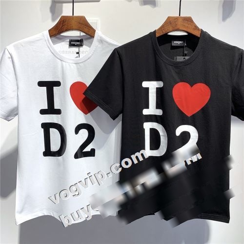  モデル大絶賛? 流行に関係なく長年愛用できる 半袖Tシャツ DSQUARED2コピー 2022 2色可選  ディースクエアードコピー  