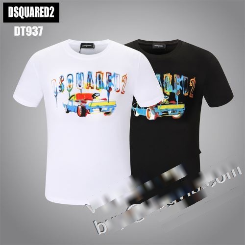 DSQUARED2偽物ブランド DSQUARED2ブランドコピー2023新作入荷定番人気 ディースクエアードコピー半袖Tシャツ2色可選 